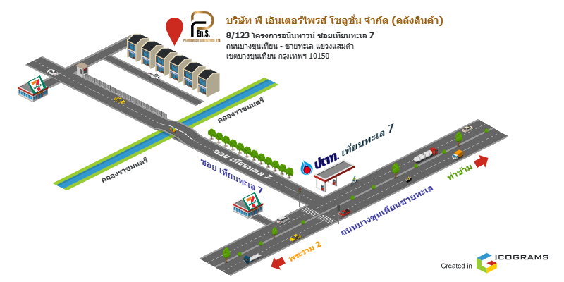 แผนที่สาขาของ PEnSo